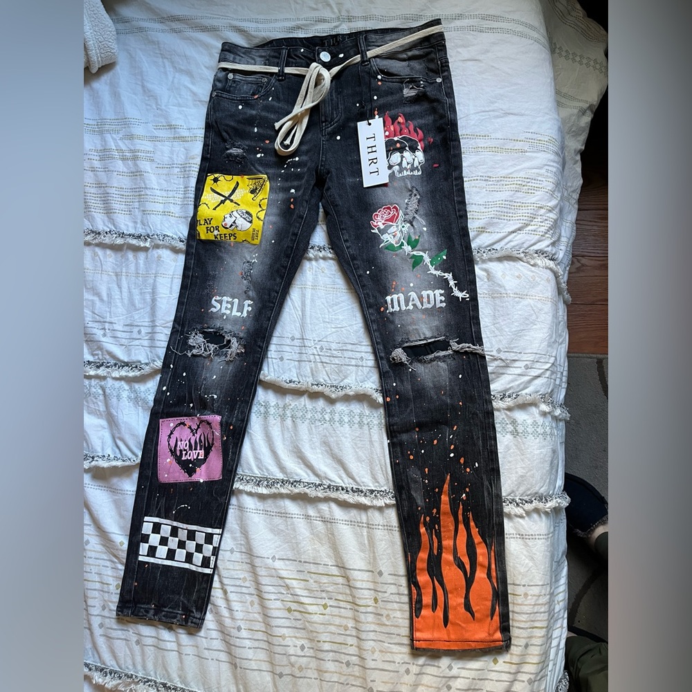 THRT “Self Made” Black Denim Jeans